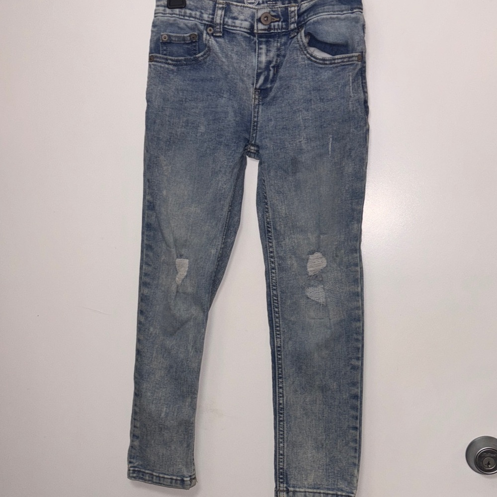 Wonder Nation Kids Distressed Light Blue Jeans